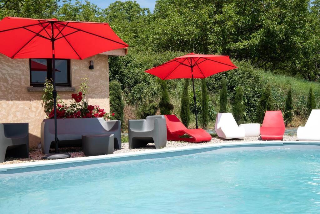 Combe Jolie Clim, Piscine & Jacuzzi Villa Saint-Vincent-de-Cosse ภายนอก รูปภาพ